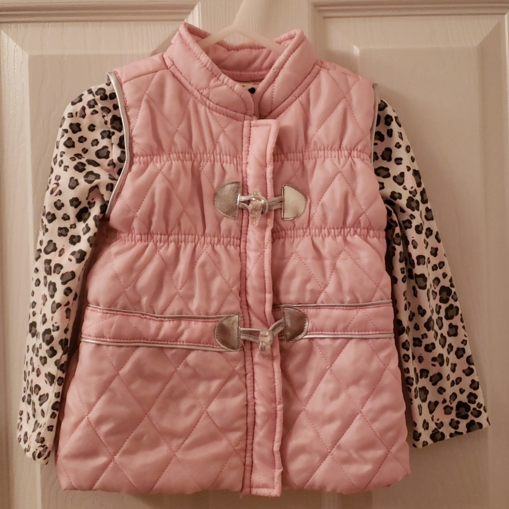 Girls 3T long sleeved shirt with vest
